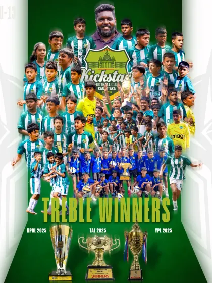A season of total domination. Our U13 boys team achieved a historic treble, winning the KSFA YPL, TAL Championship, and DPDL, proving our program builds resilient and disciplined young warriors.