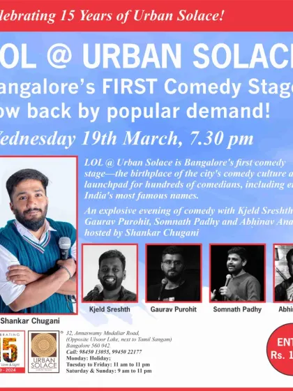 Another poster for our Wednesday comedy night, back by popular demand. We love bringing laughter and joy to our community every week.
