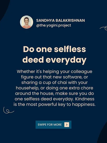 Simple ways to find happiness every day: listen to your favorite music and do one selfless deed.