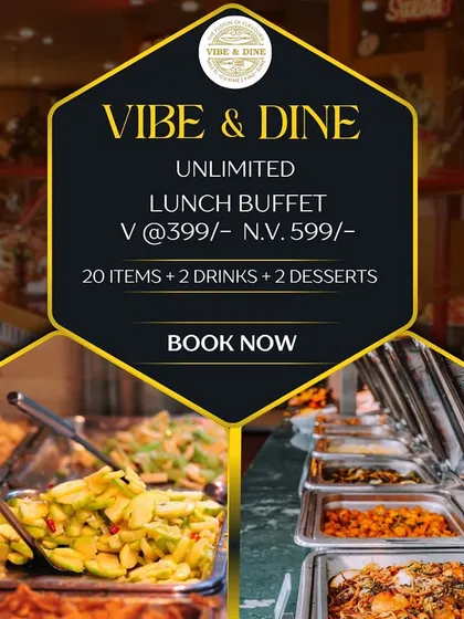 My unlimited lunch buffet is a crowd favorite for a reason. You get over 20 different dishes, including starters, main courses like biryani and noodles, plus drinks and desserts, all starting at a great price.