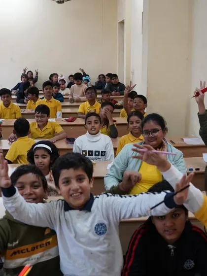 The joy of competition! My students are all smiles and full of energy after a challenging exam. It's this positive attitude that I strive to foster.