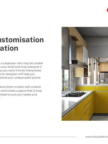 Unlike a carpenter, an interior designer creates a truly customized space. This vibrant yellow kitchen is an example of how we interpret your brief to build a kitchen that suits your unique tastes and needs.