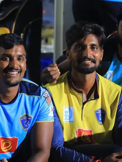 Sharing a moment with some of the Nellai Royal Kings players. As a strength and conditioning coach, I'm part of the team, celebrating the highs and working through the lows together.