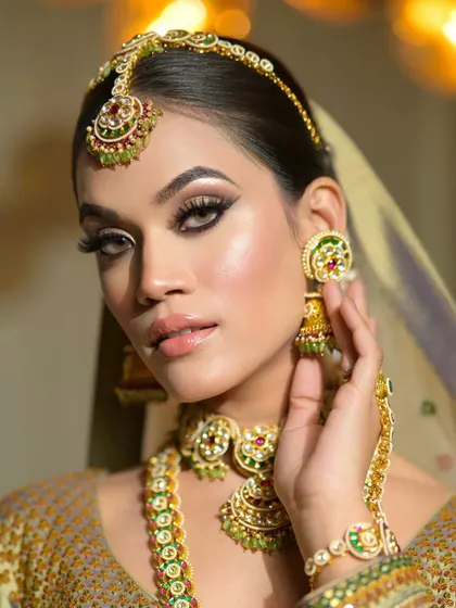 Another angle of the classic kohl-eyed look. The smudging technique creates a soft, diffused effect that is incredibly photogenic.