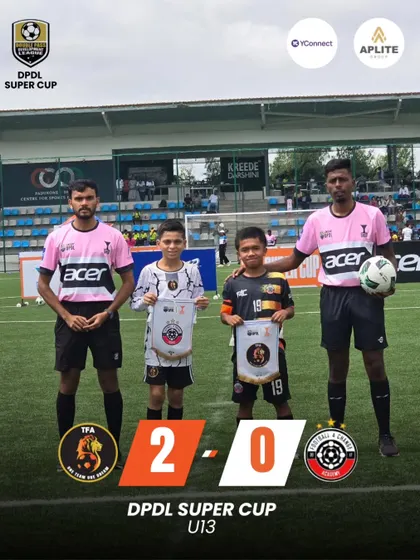 A great start to the DPDL Super Cup with a 2-0 win for our U13 team against Football 4 Change.