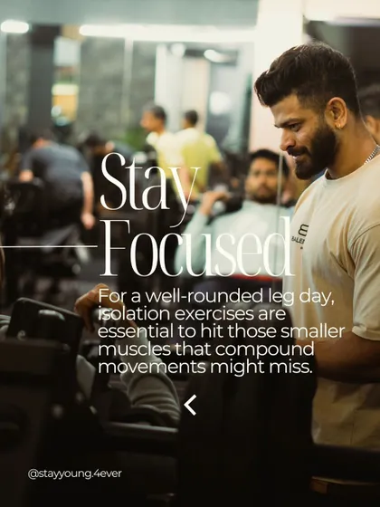 Staying focused is a skill we build together. Compound movements are great, but isolation work is the secret to a truly complete and well-defined physique.