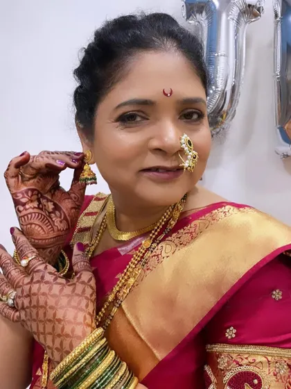 The mother of the groom looking absolutely regal. I love doing makeup for the family and making them feel special too.