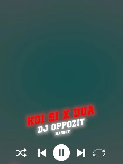 A graphic celebrating my 'Koi Si X Dua' mashup hitting number one. I'm constantly creating hit after hit, providing a steady stream of fresh, chart-topping content for your sets.