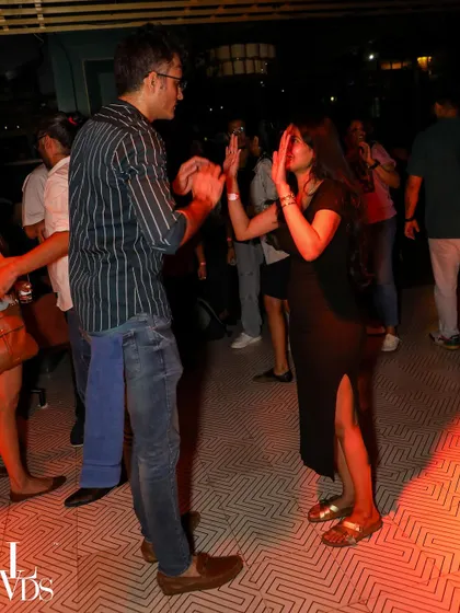 A repeat of image 137, capturing a fun and playful moment during a Jive dance.