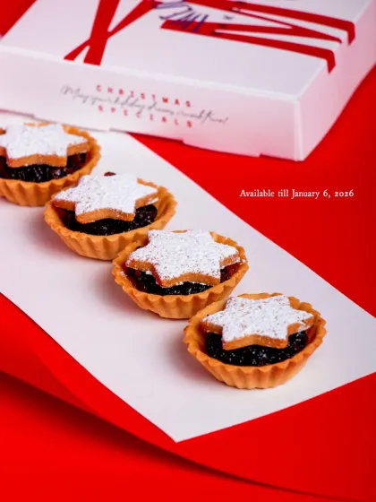 My Sweet Mince Pies are available for a limited time during the holiday season.