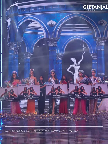 The runner-ups of Miss Universe India, all styled by our team. We created unique yet complementary looks for each contestant, showcasing their individual beauty while maintaining the event's high standards.