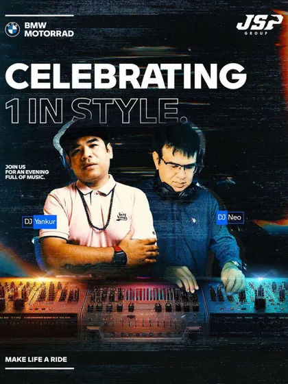 Celebrating the spirit of Motorrad. This is the event poster for the JSP BMW Motorrad anniversary party, where I performed alongside DJ Neo.