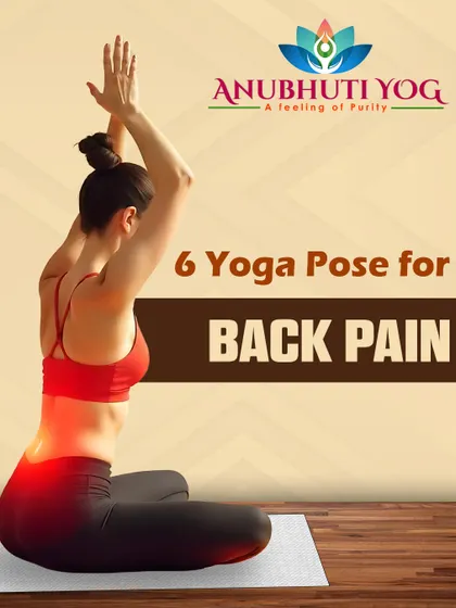 Back pain is one of the most common issues I help my clients with. This is the cover for my guide on six essential yoga poses specifically designed to strengthen the spine and provide lasting back pain relief.