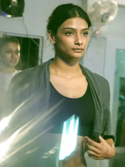 A focused shot of a dancer during the Trinity weekend workshop with Donny Allstars.