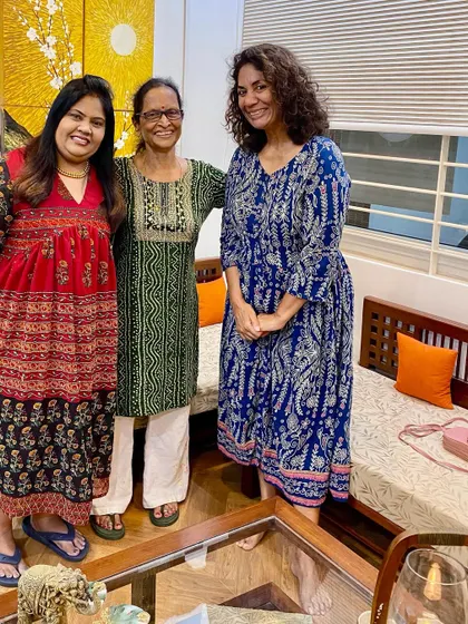 It was a pleasure to host Sandhya Mendonca and her mother at the salon. We had a wonderful conversation about wellness and the importance of authentic, natural care.
