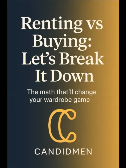 Let's break down the math. That ₹35,000 suit you wore once is now just an expensive piece of art in your closet. Renting the same style would have saved you over ₹30,000. It's time to change your wardrobe game.