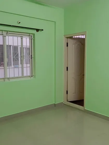 This series of images shows a complete apartment repaint. We used a pleasant light green color to give the entire home a consistent and clean appearance, perfect for a rental unit.