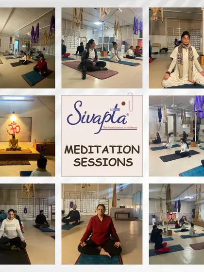 A collage from our free meditation workshop, where participants learned various techniques to unlock inner peace and serenity.