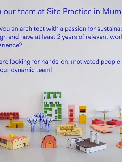 Site Practice in Mumbai is hiring an Architect.