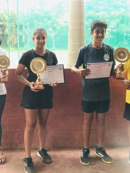 The winners and runners-up from both the Boys and Girls U14 categories at the AITA TS3 tournament. We celebrate the success of all finalists in our events.