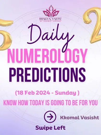 The cover for my daily numerology predictions from February 18th, 2024.