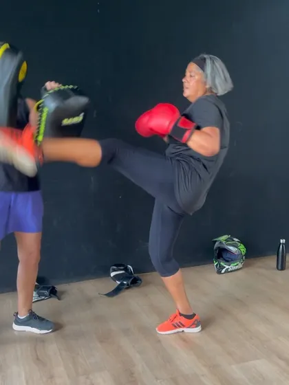 This powerful kick from our Courtyard Community workshop shows that age is just a number.