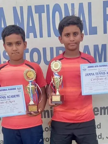 We are happy to announce that our academy player Sanjay Girish and his partner bagged the All India Tennis Association (AITA) U-12 Doubles Winner Title in Jaipur.