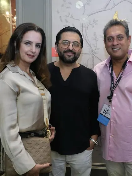 A pleasure to welcome Laila Khan and Farhan Furniturewalla to our booth at India Design Mumbai. It is always inspiring to connect with creative minds from the world of art and design.