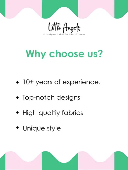 Why choose us? With over 10 years of experience, we deliver top notch designs using high quality fabrics for a unique style.