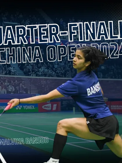 Reaching the quarter-finals of the Victor China Open is a historic achievement. Malvika Bansod became only the third Indian female athlete to do so, defeating a World No. 7 player along the way.
