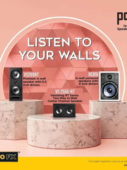 Our selection of Polk in-wall speakers offers a solution for every room. This range is designed to deliver the classic Polk sound from a discreet, built-in form factor, saving floor space while completing your home theater.
