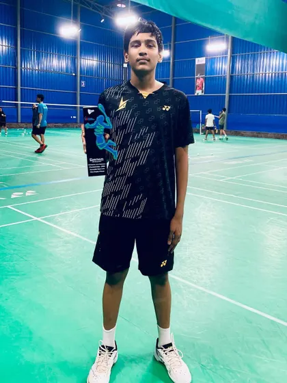 Yeshas M Reddy, winner of the U15 Junior Badminton Championship at the Karnataka Open 2023. We guide our junior athletes to achieve remarkable results early in their careers.
