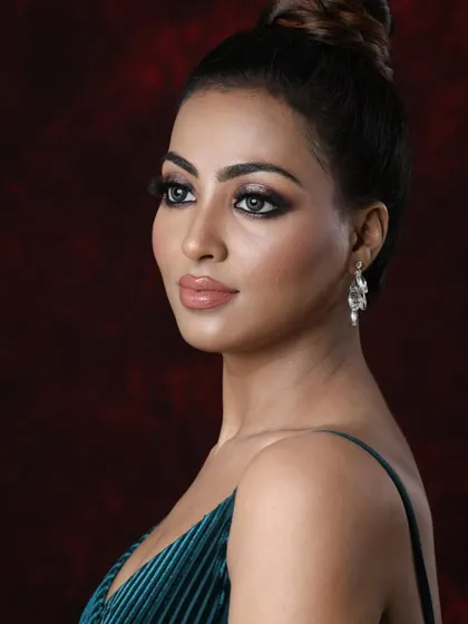A sophisticated evening look created during one of my classes. My courses cover a variety of styles to ensure you are prepared for any client request.