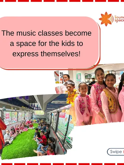 As quoted in Mid-Day, our music classes become a space for kids to express themselves freely and creatively.