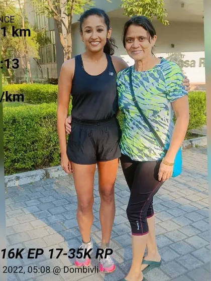 Run, run, and run. A long 35km run with a fellow runner, sharing the miles and the motivation. The more you sweat, the fitter you become.