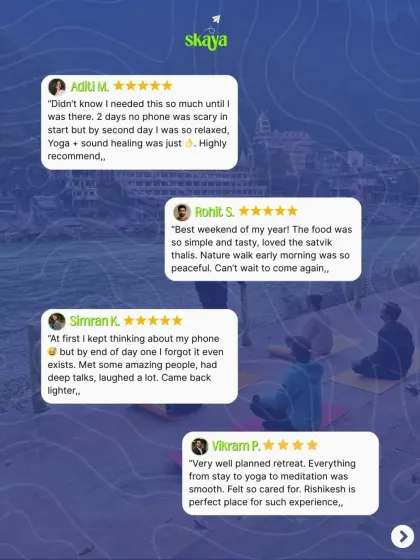 "Didn't know I needed this so much until I was there." Our travellers often find that a digital detox is the reset they were craving. The food, nature walks, and deep talks make it a weekend to remember.