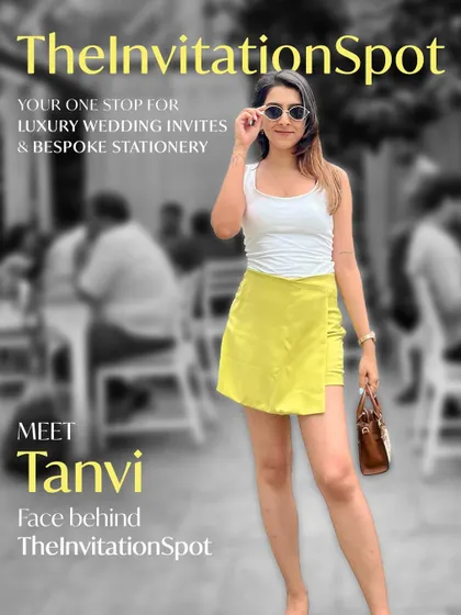 Meet me, Tanvi, the face behind The Invitation Spot. This is your one-stop for luxury wedding invites and bespoke stationery, where I blend creativity and elegance to set the perfect tone for your special day.