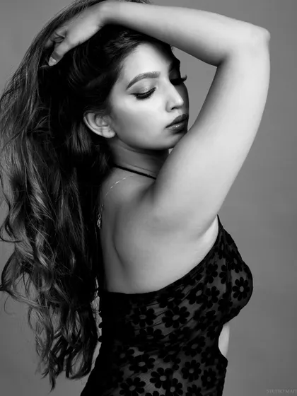 A black and white version of the previous shot, emphasizing light and shadow.