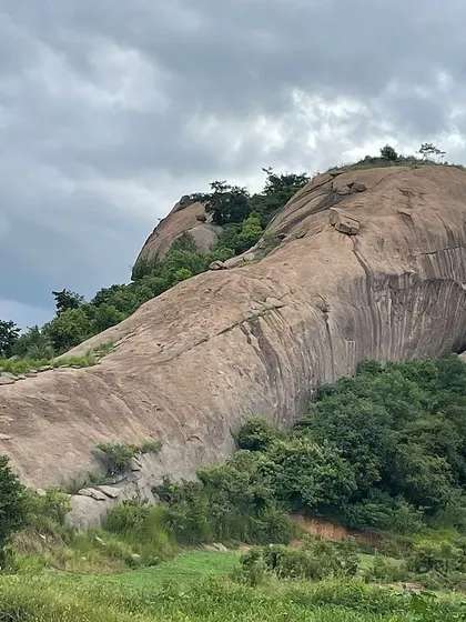 A panoramic view of Mayaganahalli Betta. We take pride in the beautiful and diverse climbing areas available around Bangalore.