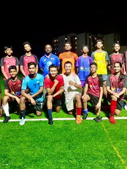 From practice to greatness. A team photo after a tough training session, showcasing the camaraderie and shared goal of cultivating excellence and skill.