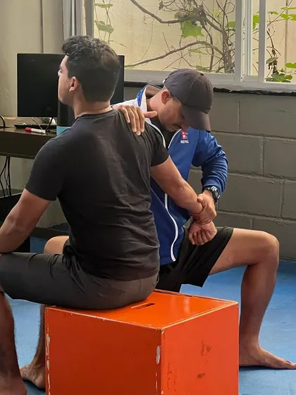 Our sports science team is dedicated to the health of our players. Here, our physios work one-on-one with athletes on injury prevention exercises, mobility work, and rehabilitation, ensuring they stay healthy and strong.