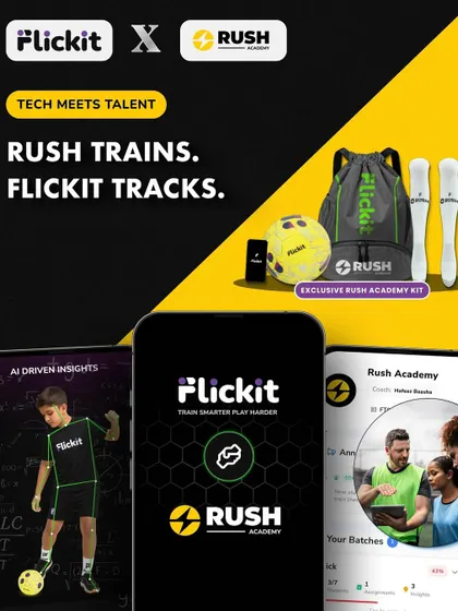 We are bringing the future of football training to our players. This graphic showcases our exclusive partnership with Flickit, detailing the AI-driven insights and smart welcome kit that help our players train smarter and play harder.