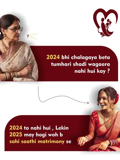 This is a lighthearted take on a common family conversation. If you feel the pressure to get married, let me help you find your Sahi Saathi in 2025 and turn those questions into celebrations.