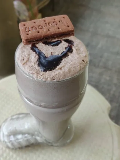 Another shot of our popular Bourbon milkshake, a delightful treat for all ages.
