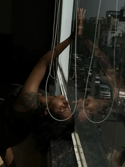 A duplicate image that reinforces the theme of reflection and self-perception in my artistic dance practice.
