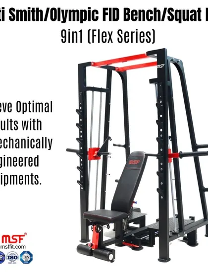 Our 9-in-1 station is biomechanically engineered to ensure optimal results across dozens of possible exercises.