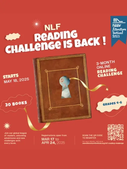 The NLF Reading Challenge is back. This 3-month online challenge encourages kids to explore a curated list of 30 fantastic books.