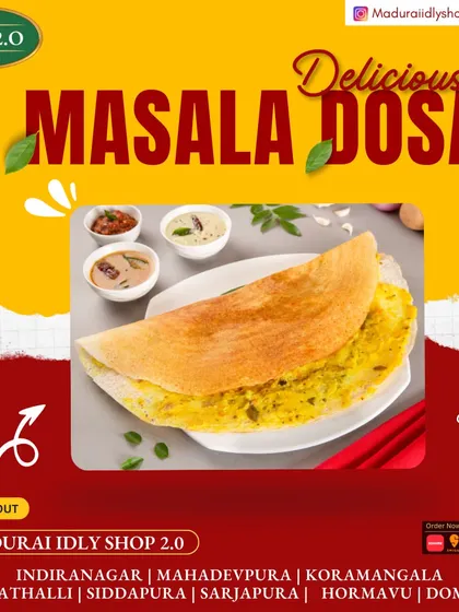 Oh-so-delicious! Our classic Masala Dosa is a feast for the senses, with its crispy texture and flavorful potato filling.