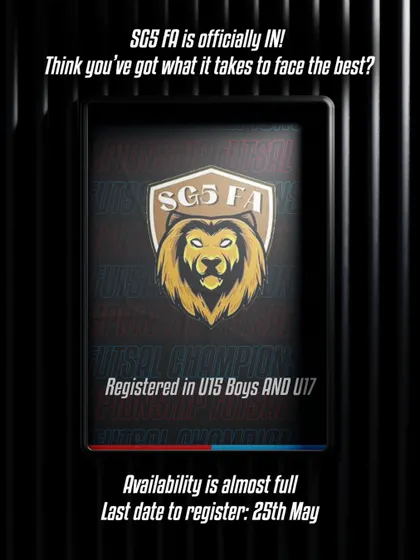 Announcing our U15 and U17 boys' teams are registered and ready for the upcoming tournament.