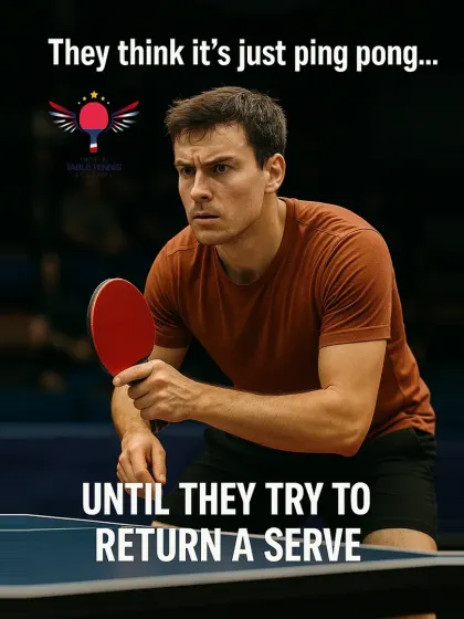 They think it's just ping pong until they try to return a serve. The complexity of spin and speed makes the serve one of the most challenging parts of the game.